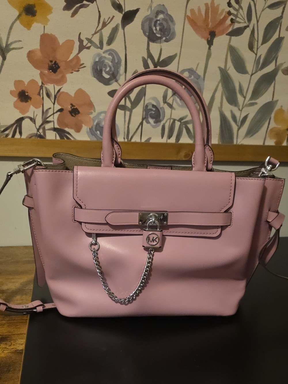 Hanilton Legacy Larger Belted Satchel-Royal Pink